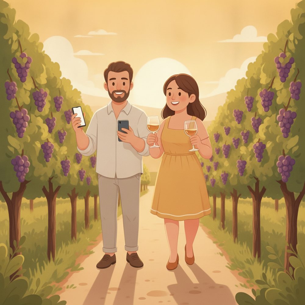 Wineries, breweries & taprooms scene: Wander the grounds while you wait.